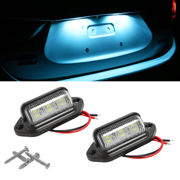 HIPOPY 2PCS LED License Plate Light